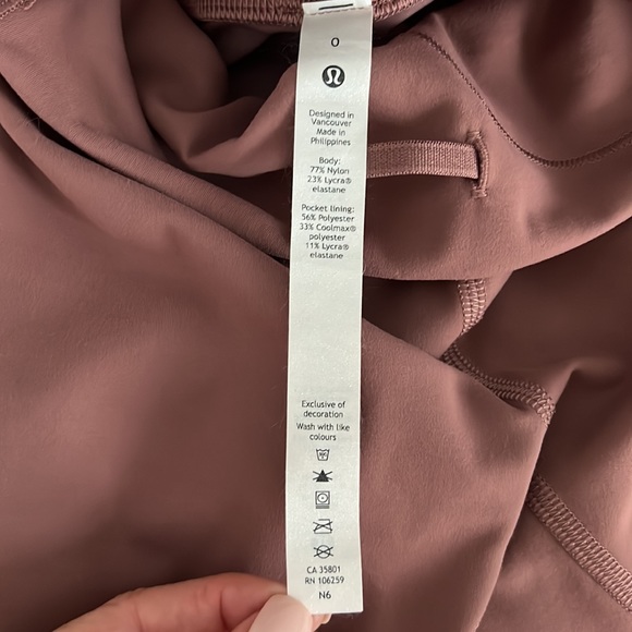 Lululemon Wundertrain Highrise 8” Spiced Chai - Picture 4 of 4